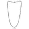 61.16ct Round Diamonds Tennis Necklace