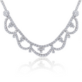 26.80cts U Shaped Diamond Necklace