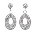 Diamond Bagel Drop Earrings