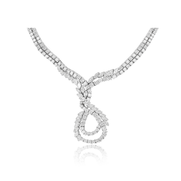 27.90cts Diamond Loop Necklace