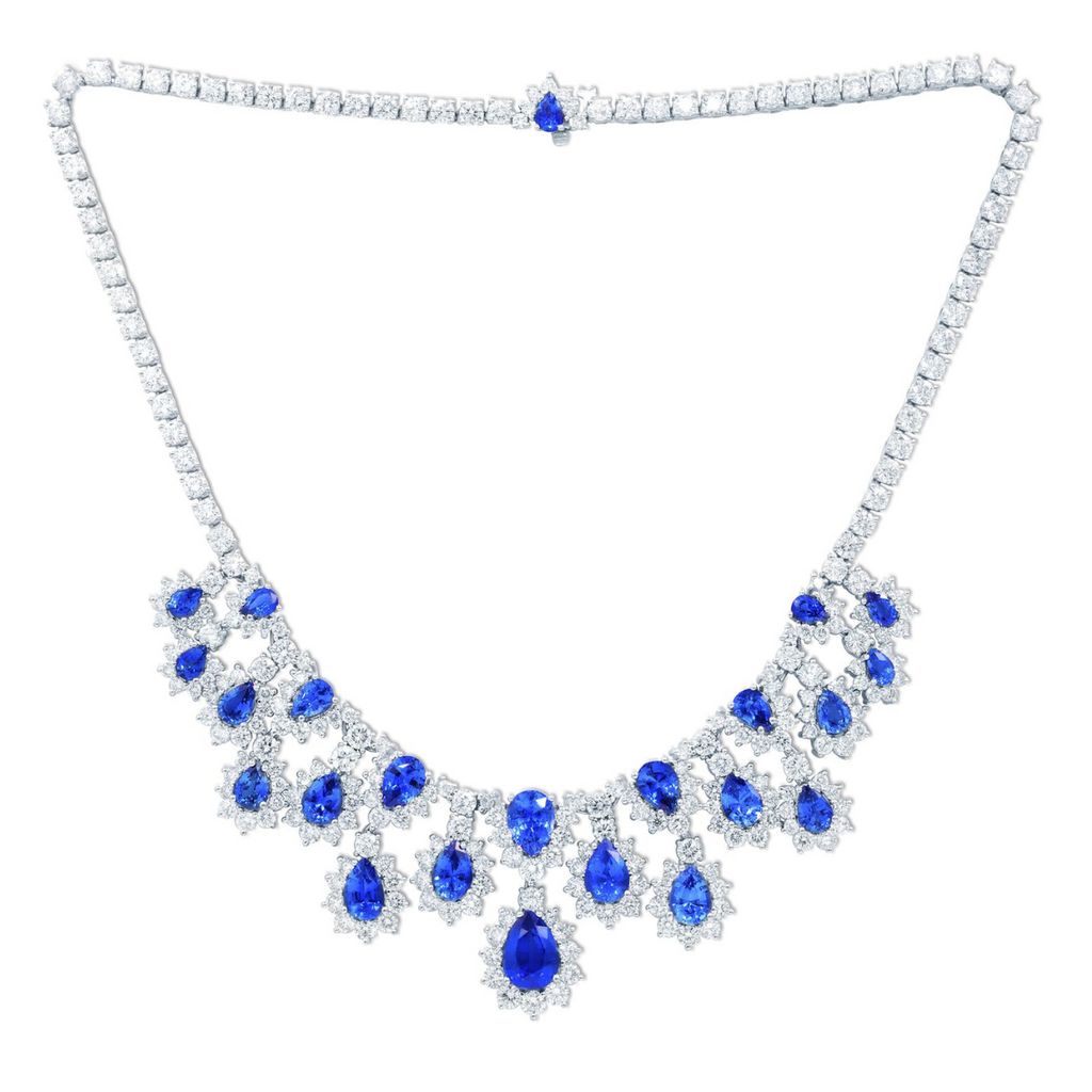 Sapphire and Diamond Necklace