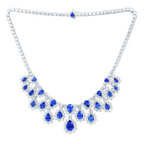 Sapphire and Diamond Necklace