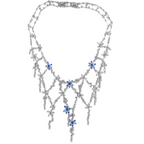 Sapphire And Diamond Vine Necklace