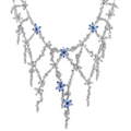 Sapphire And Diamond Vine Necklace