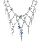 Sapphire And Diamond Vine Necklace