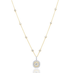 3.96ct Fancy Yellow Oval Diamond By the Yard Necklace