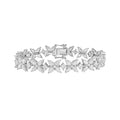 Lab Grown Multi Shaped Diamond Cluster Bracelet