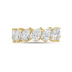 Lab Grown Slanted Pear Eternity Band
