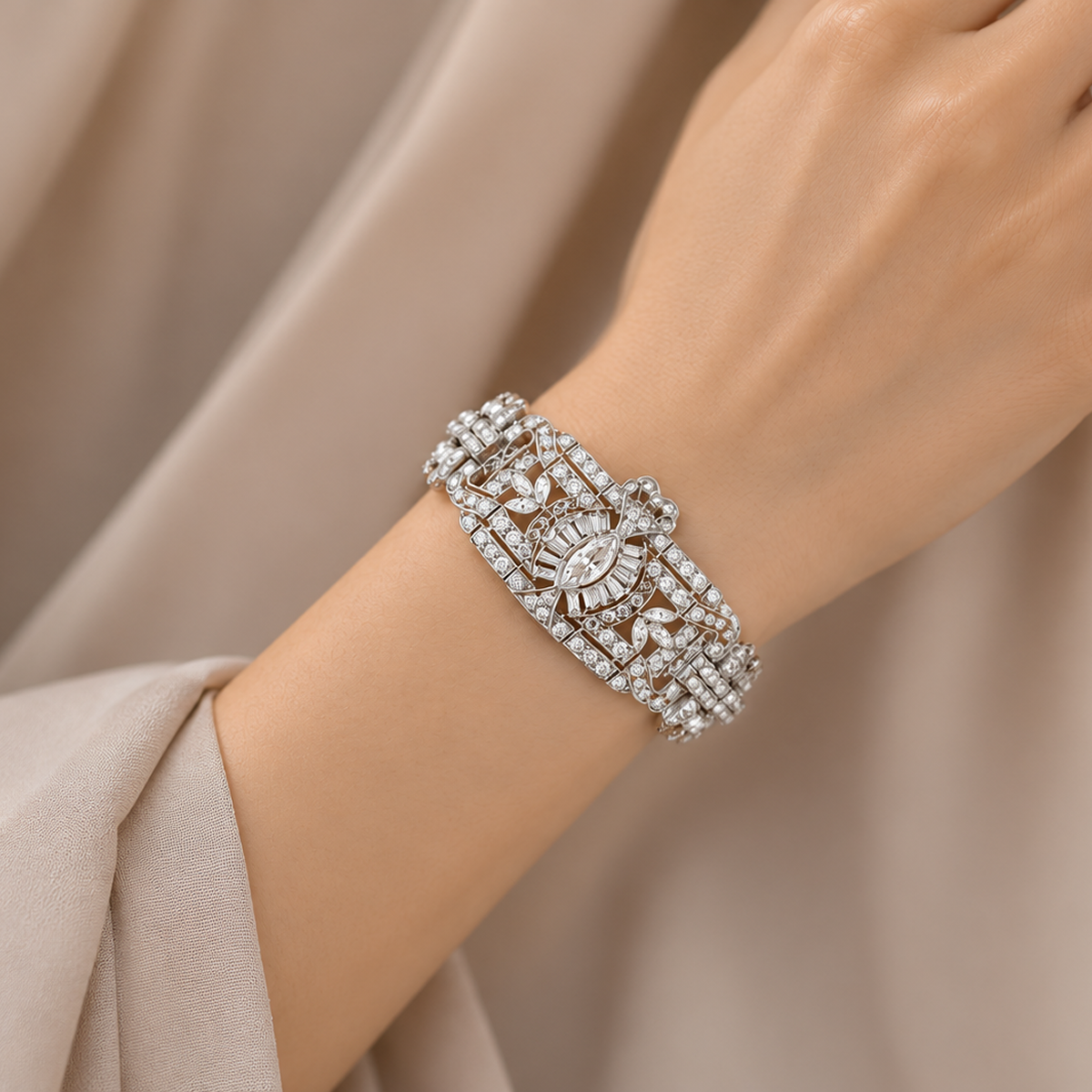 Art Deco Diamond Fashion Bracelet