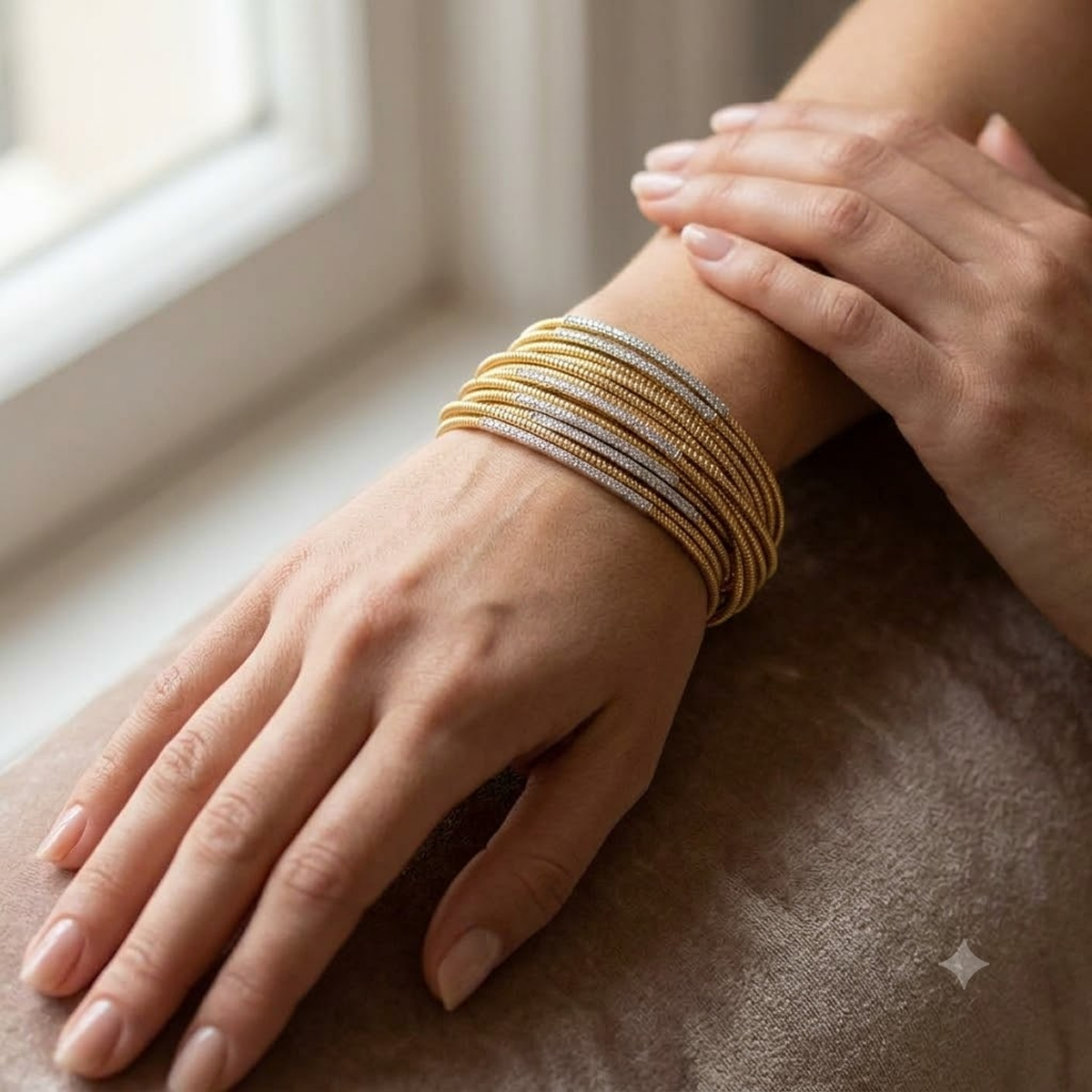 Diamond Coil Bracelet