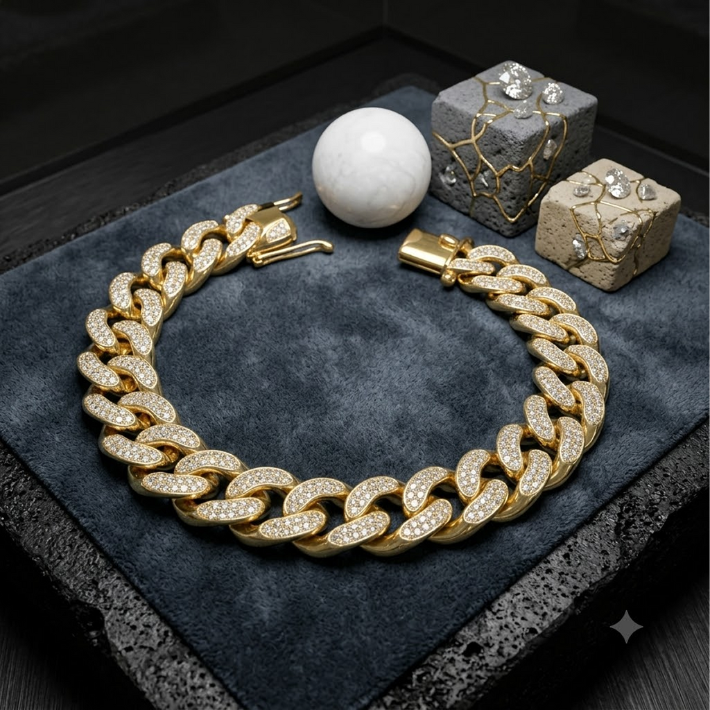 Pave Cuban Link Bracelet