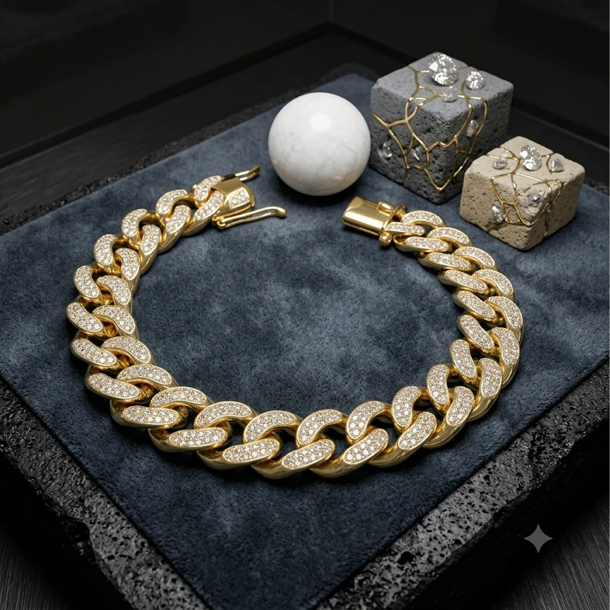 Pave Cuban Link Bracelet