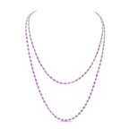 Oval Pink Sapphire Necklace