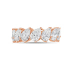 Lab Grown Slanted Pear Eternity Band