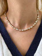 Lab Grown Multi shaped Diamond Necklace