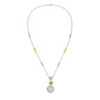 13.91ct Heart Shaped Diamond By the Yard Necklace