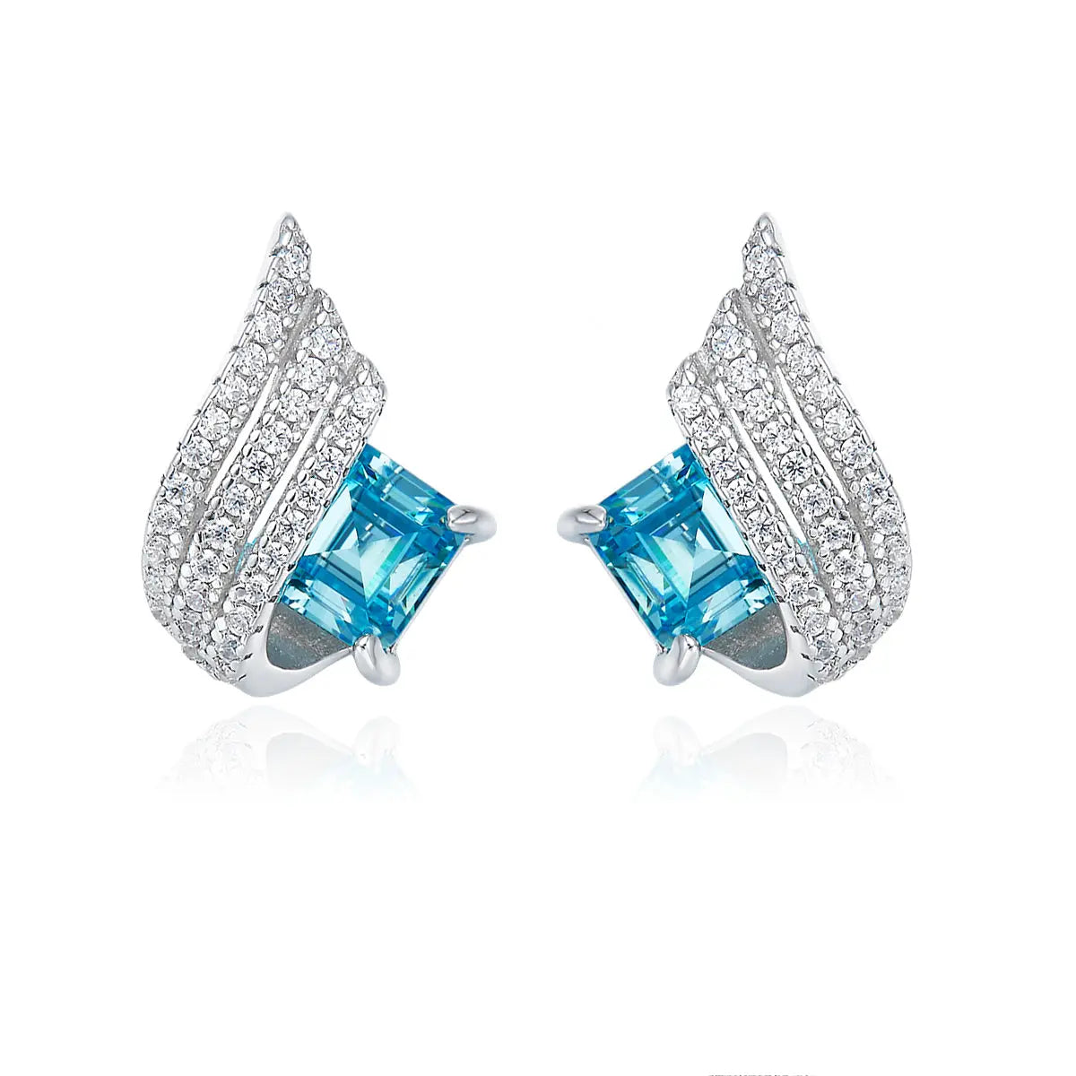 Galleon Earrings in Aquamarine