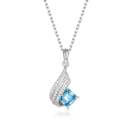 Galleon Necklace in Aquamarine