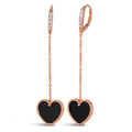 Gem Inlay Motif Earring Dangles