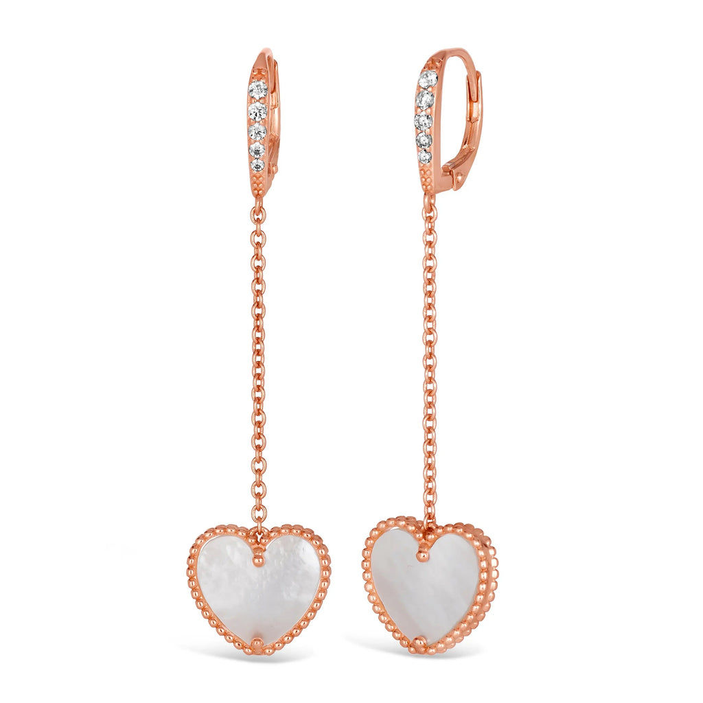 Gem Inlay Motif Earring Dangles