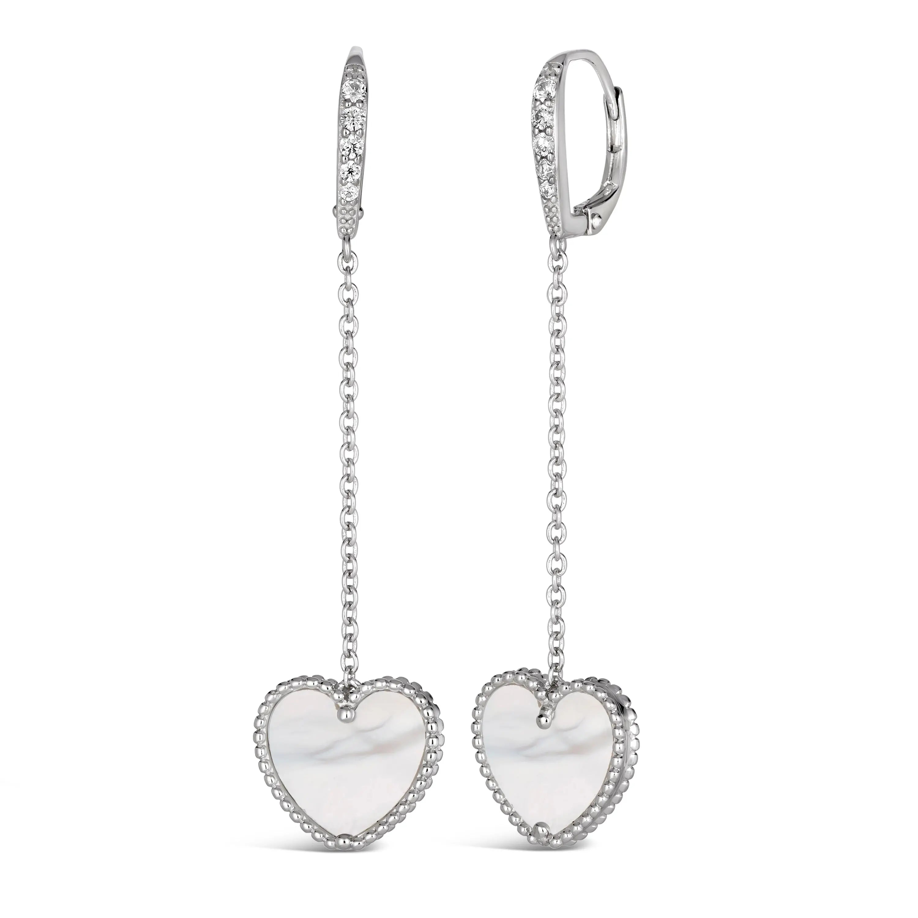 Gem Inlay Motif Earring Dangles