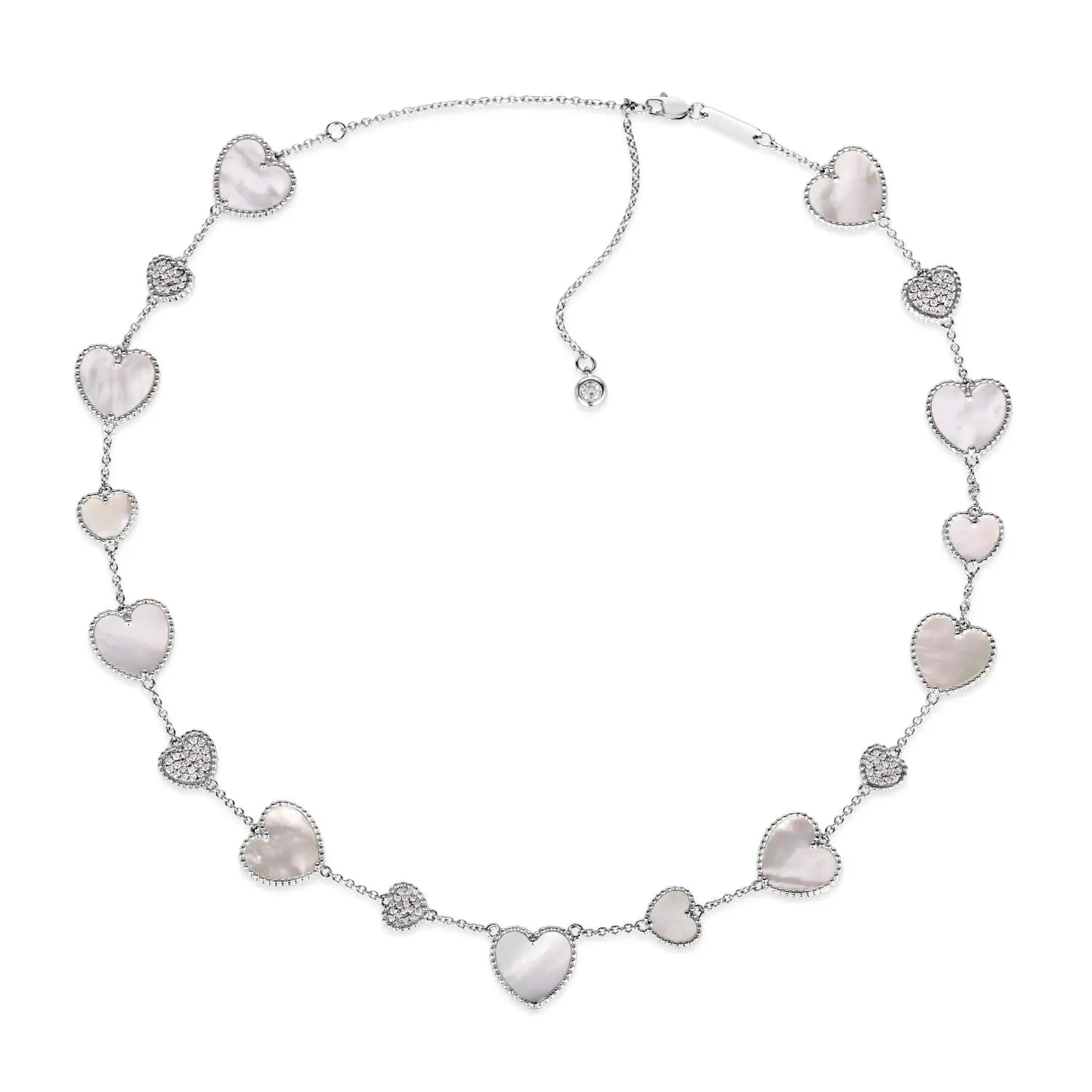Gem Inlay Motif Necklace