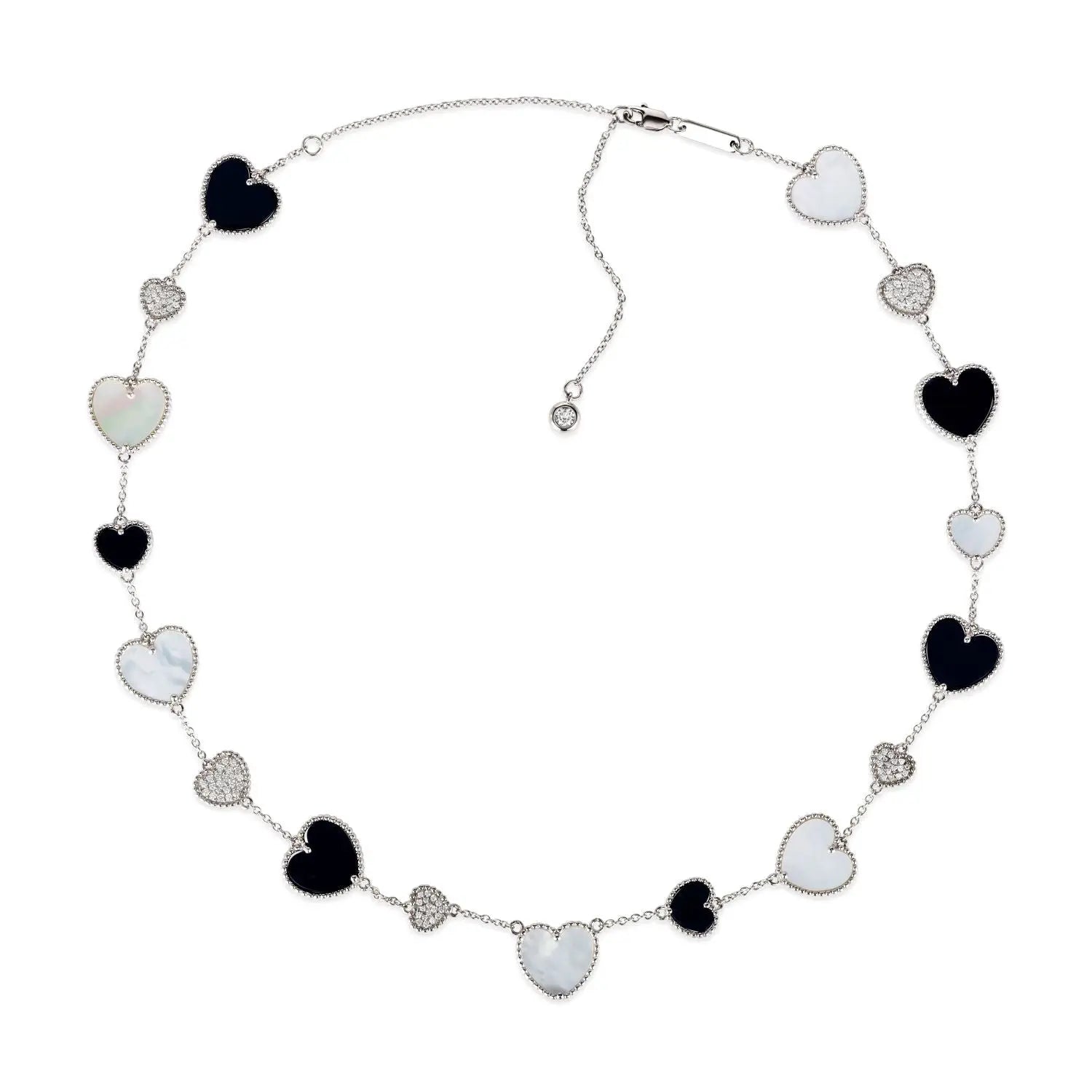 Gem Inlay Motif Necklace