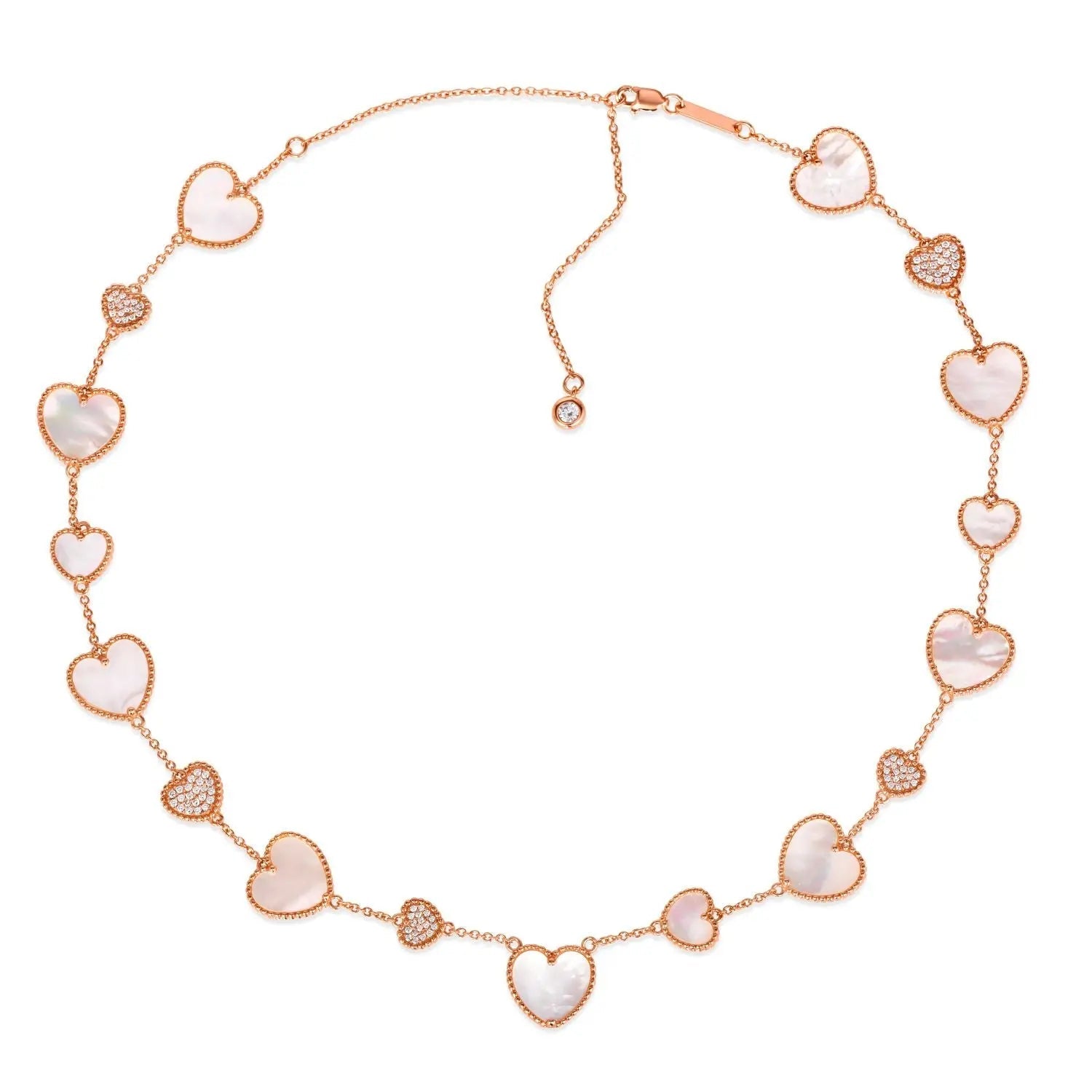 Gem Inlay Motif Necklace