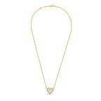 Lab Grown Heart Diamond Halo Pendant