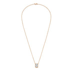 Lab Grown Emerald Cut Diamond Bezel Pendant