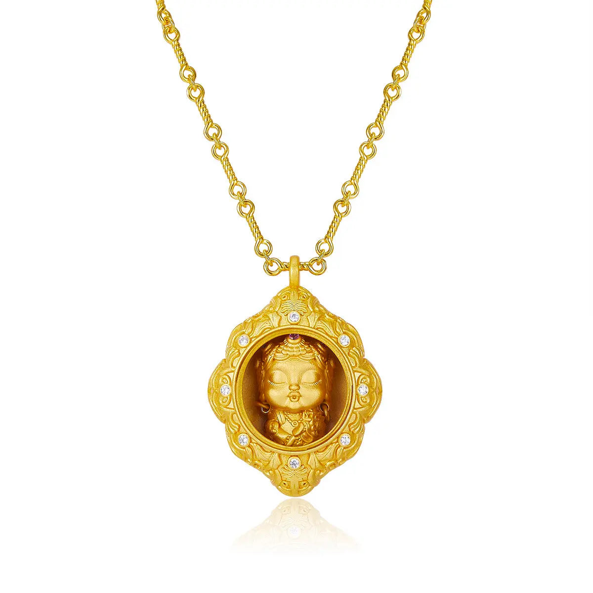 Golden Budha Necklace