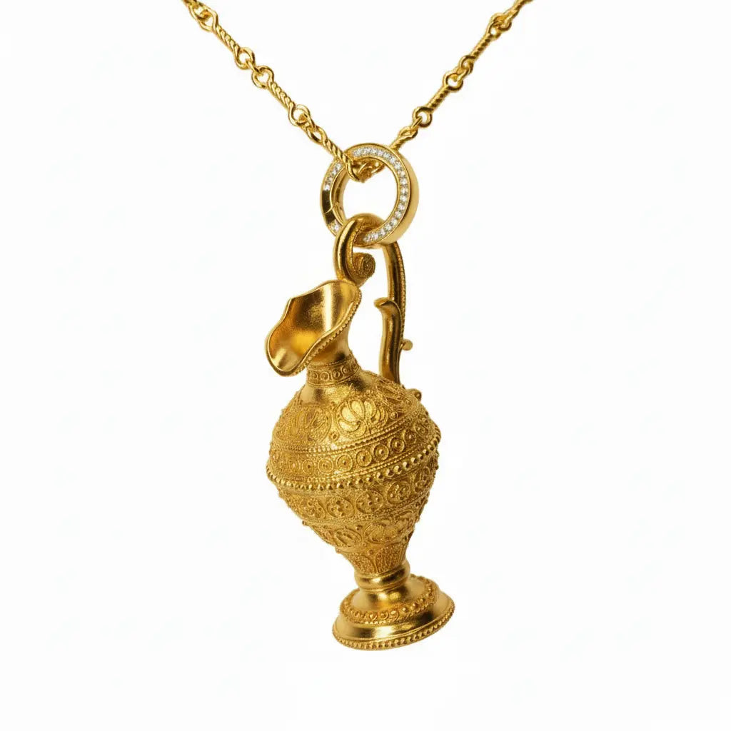 Golden Lotus Necklace