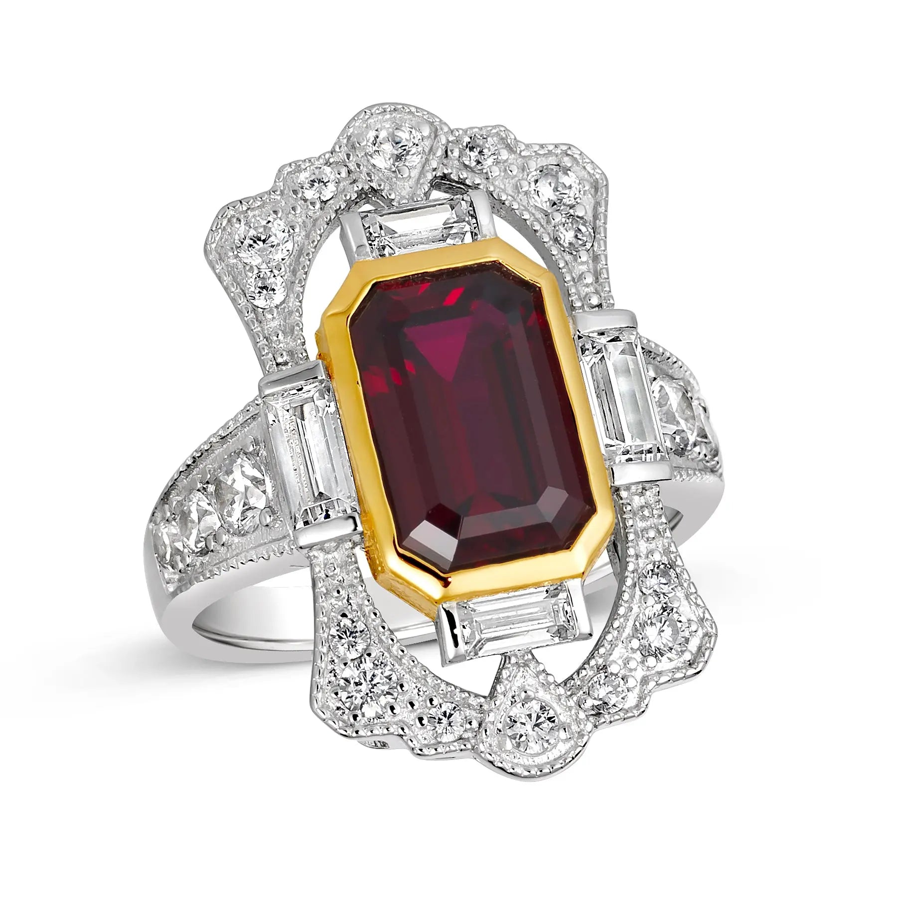 Great Gatsby Vintage Ring in Ruby