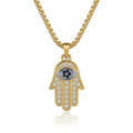 Moderne Hamsa Tag Necklace