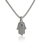 Moderne Hamsa Tag Necklace
