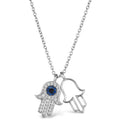 Hamsa Blue Sapphire Necklace