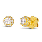 Hello, Halo 1 Carat Diamond Crystalline Mini Studs