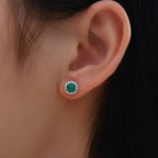Hello, Halo 1 Carat Diamond Crystalline Studs