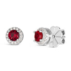 Hello, Halo 1 Carat Diamond Crystalline Studs