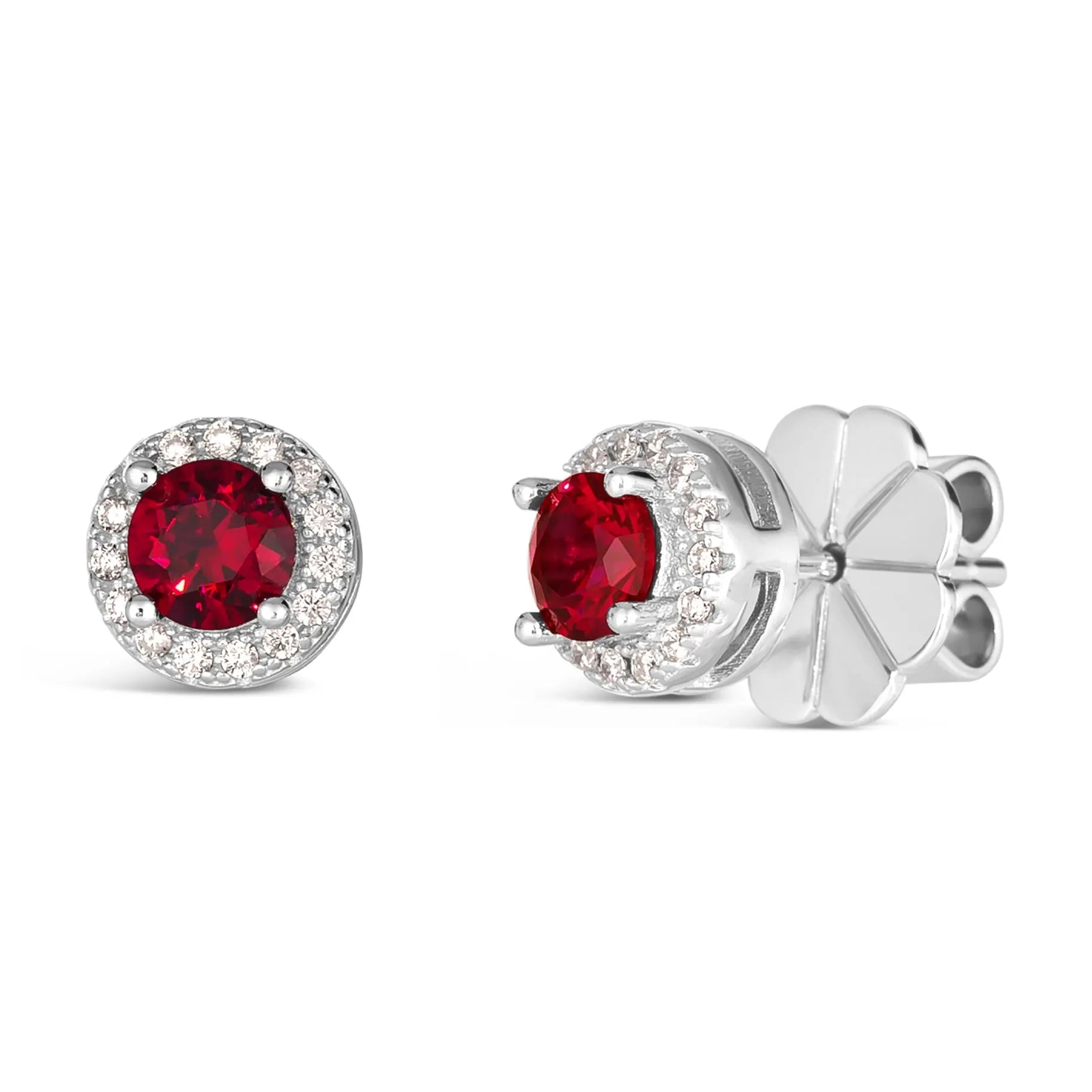 Hello, Halo 1 Carat Diamond Crystalline Studs