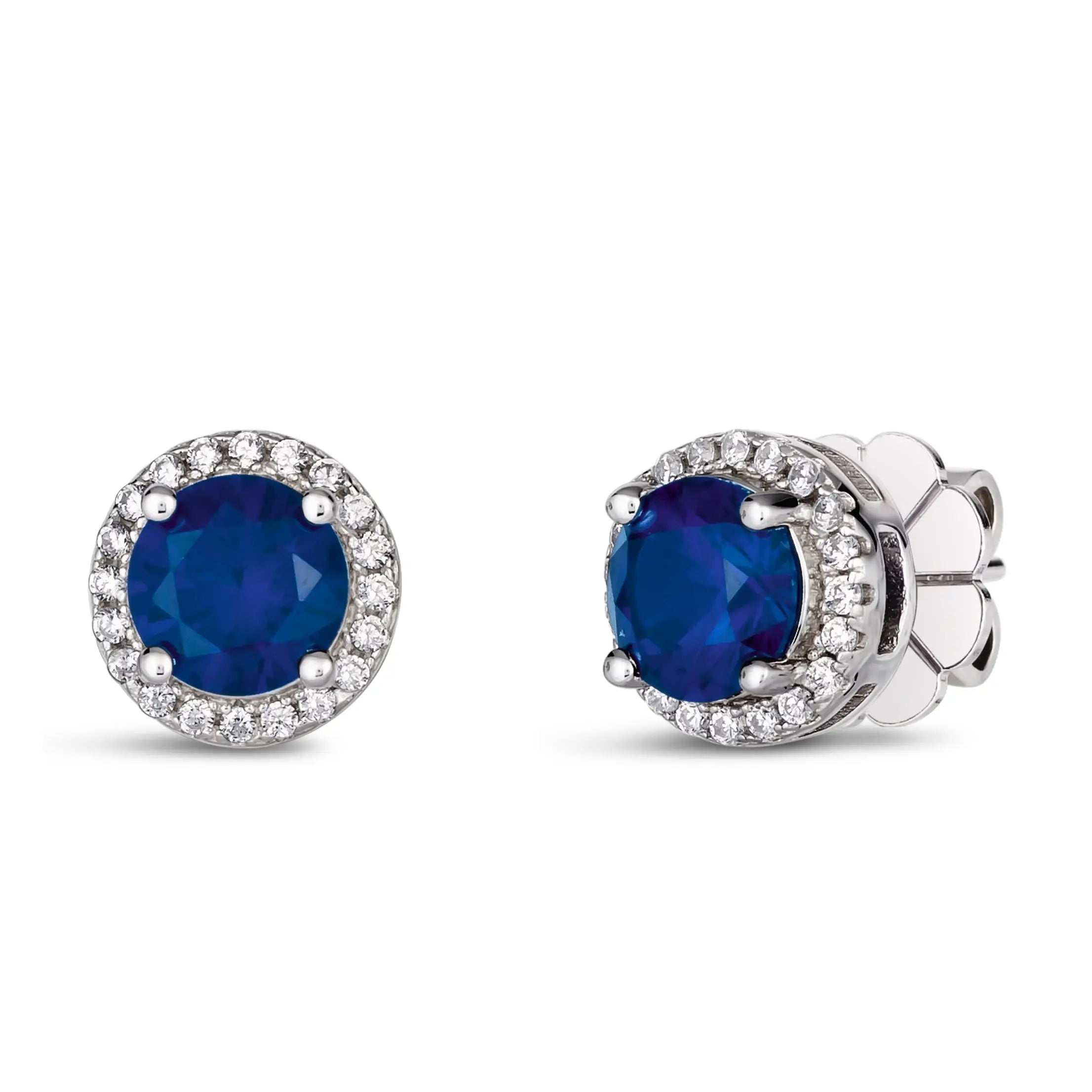 Hello, Halo 2 Carat Diamond Crystalline Studs - Garden Party Collection