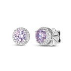 Hello, Halo 2 Carat Diamond Crystalline Studs - Garden Party Collection