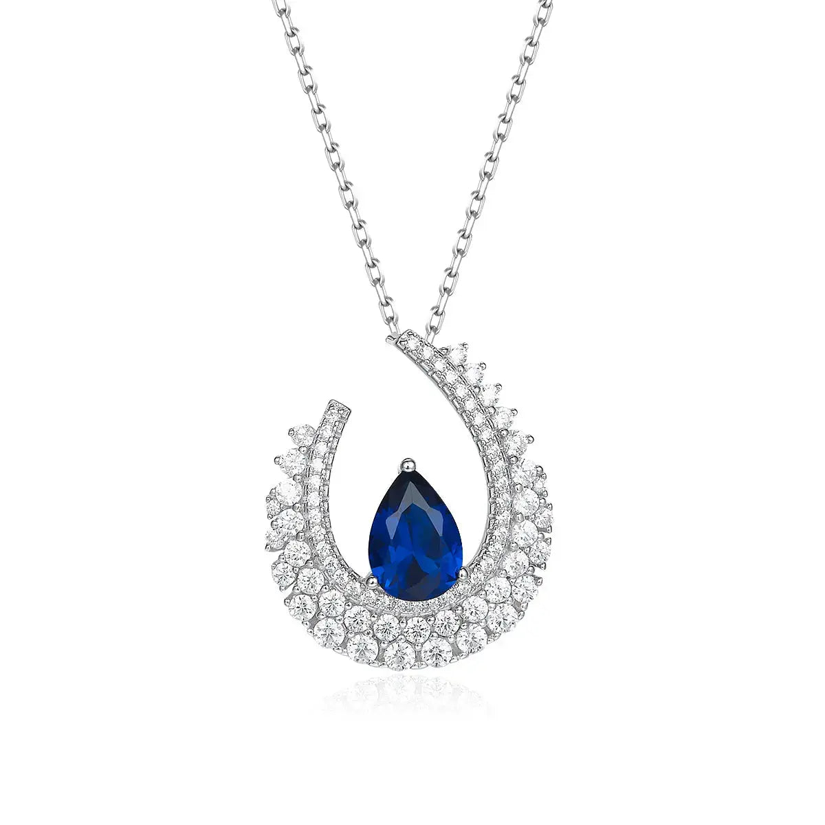 High Society Necklace in Blue Sapphire