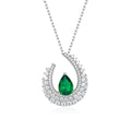 High Society Necklace in Emerald