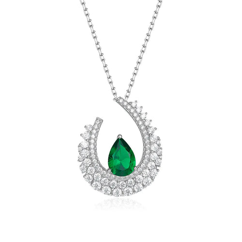 High Society Necklace in Emerald
