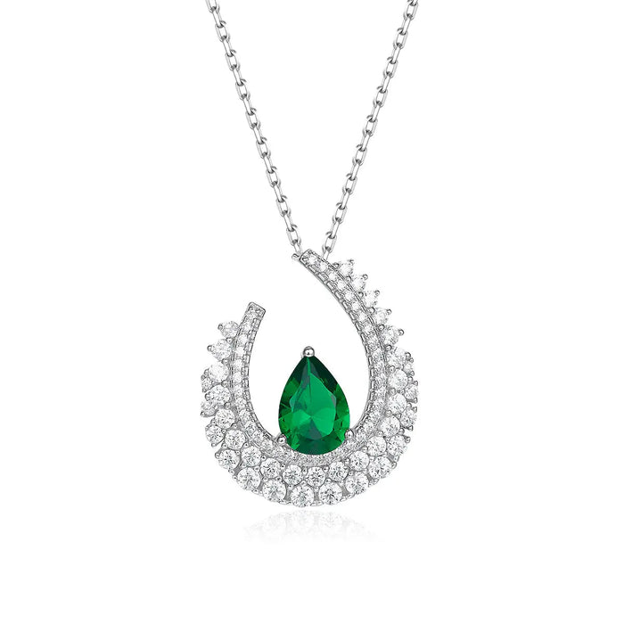 High Society Necklace in Emerald