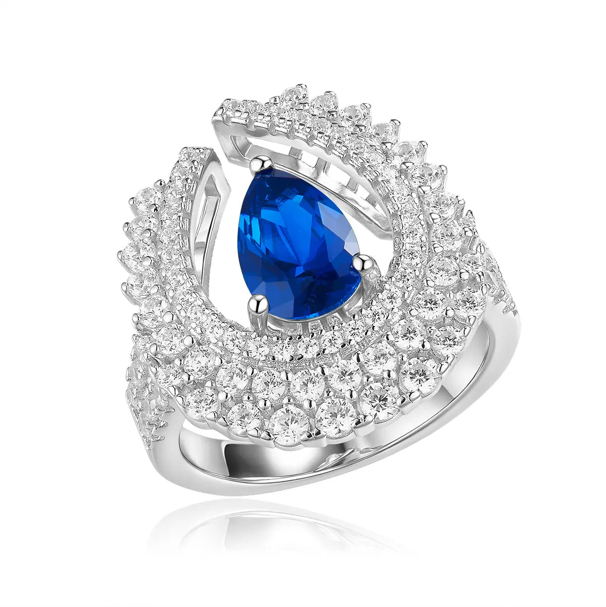 High Society Ring in Blue Sapphire