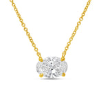 Lab Grown Diamond Oval East West Pendant