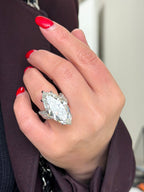 19.85ct Marquise Diamond Ring with Diamond Surround