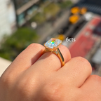 Lab-Grown Elongated Cushion Diamond Double Claw Engagement Ring
